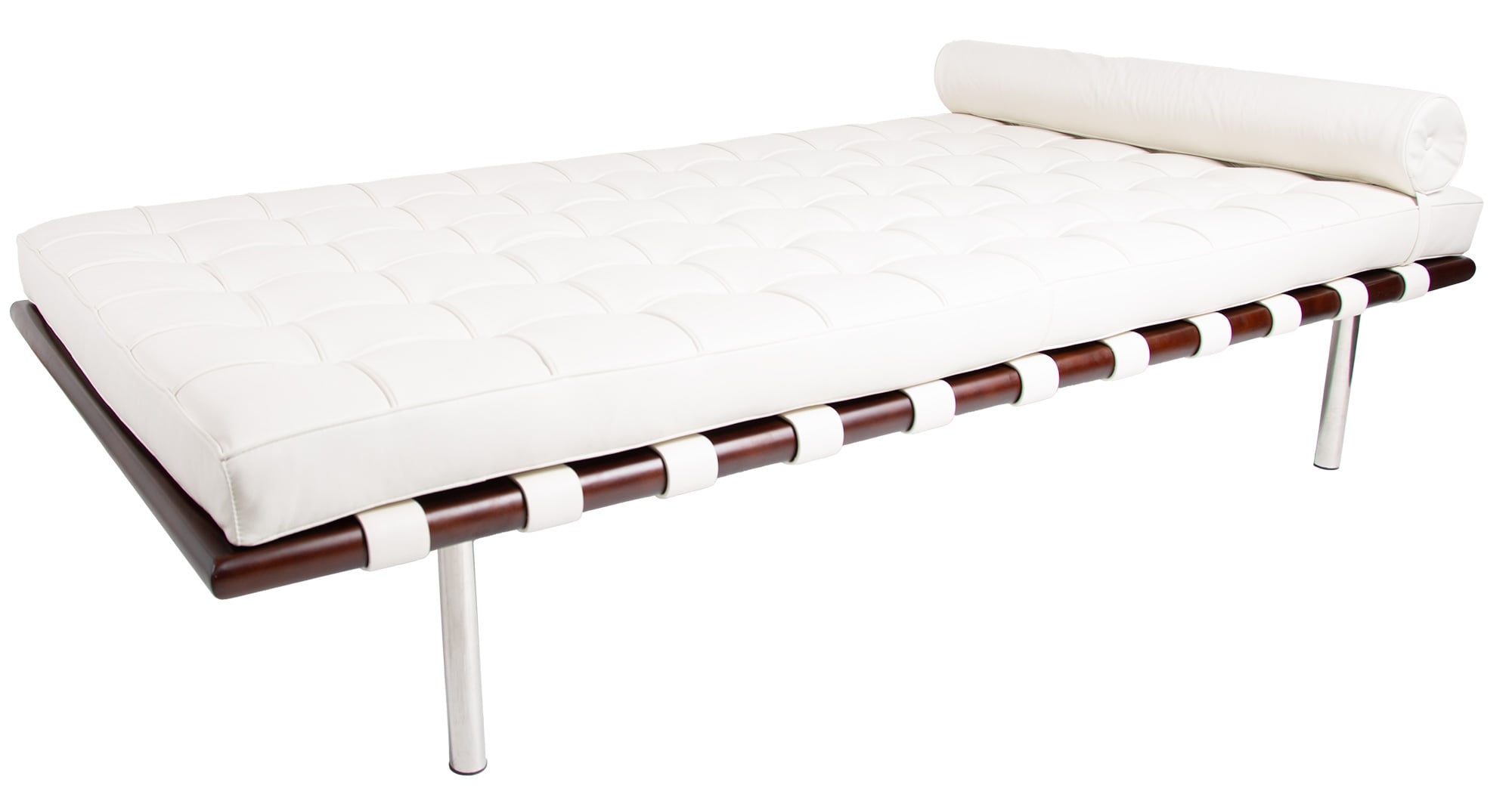 Ludwig Mies vd Rohe style, Daybed Barcelona Pavillion branco