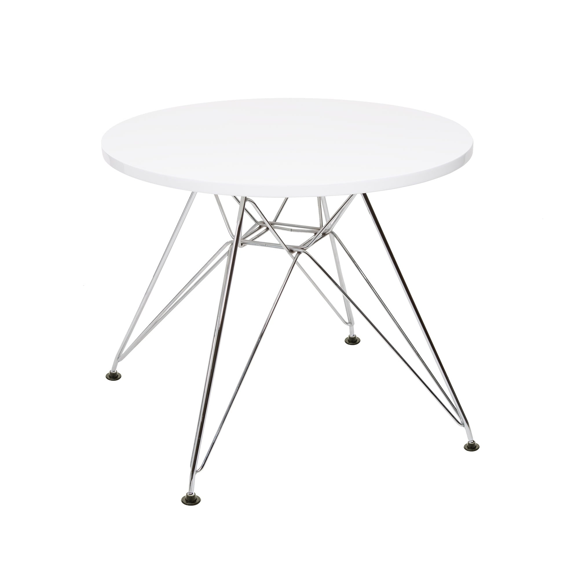 Charles Eames style, Mesa das crianças CTR rodada júnior branco