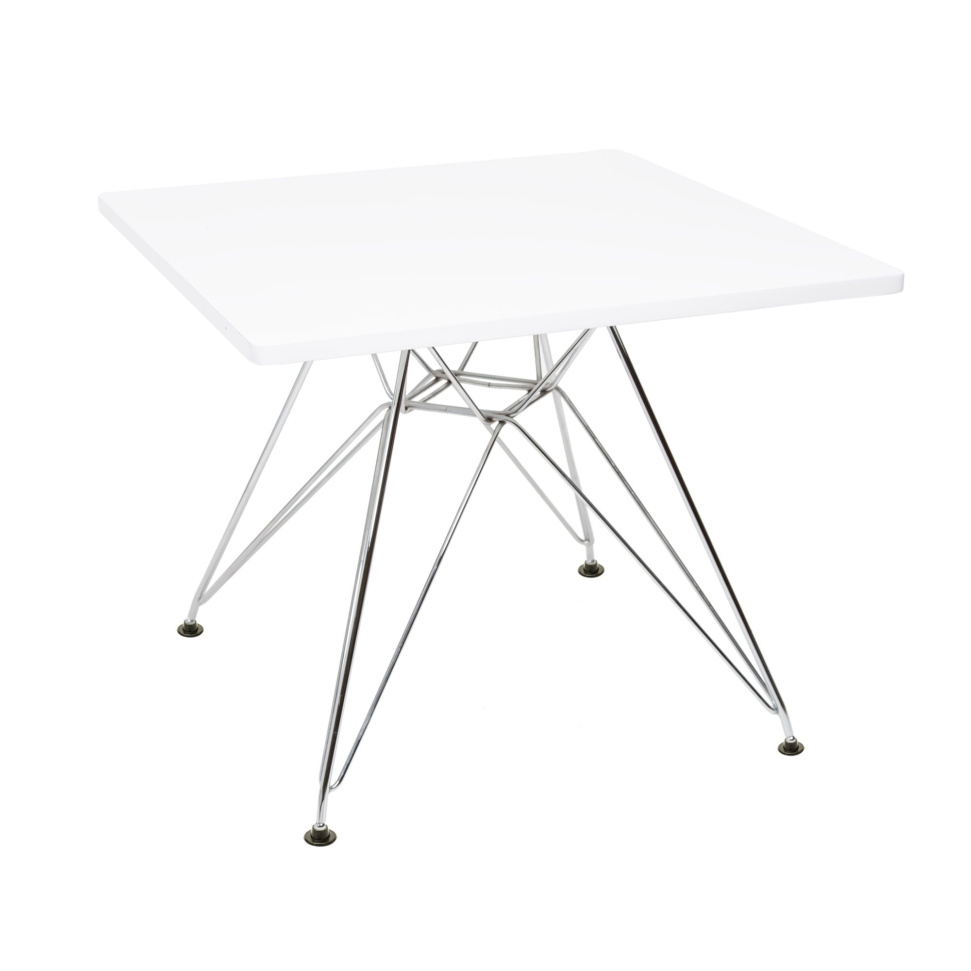 Charles Eames style, Mesa das crianças CTR quadrado júnior branco