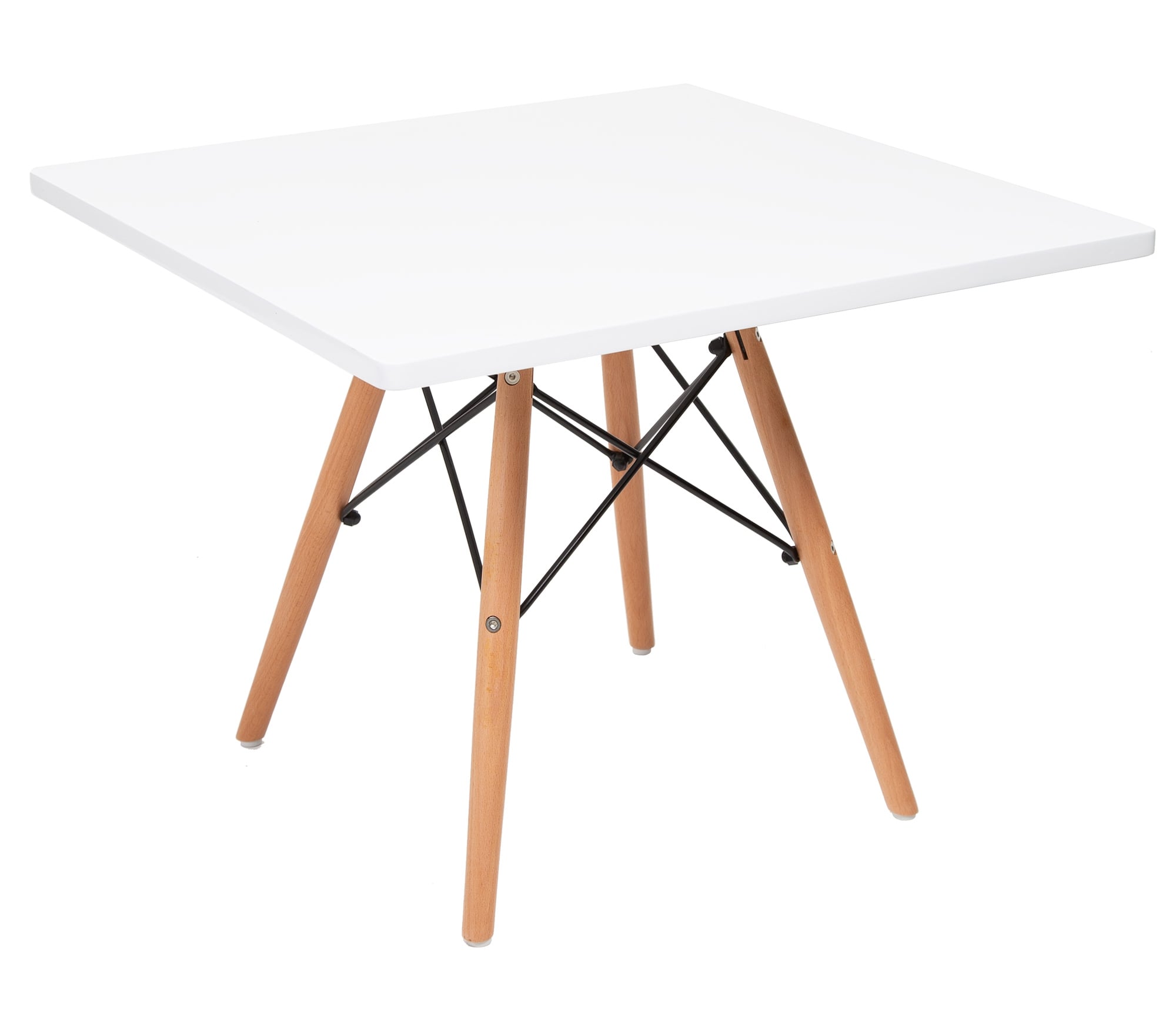 Charles Eames style, Mesa das crianças CTW quadrado júnior branco