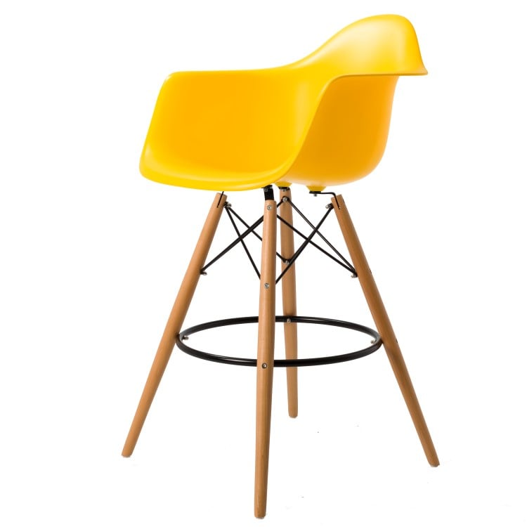 Charles Eames style, Tamborete DAW tamborete amarelo PP