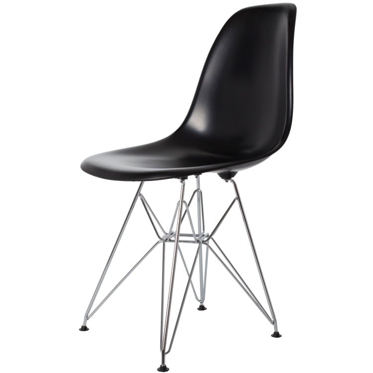 Charles Eames style, Cadeira de jantar DSR ABS preto