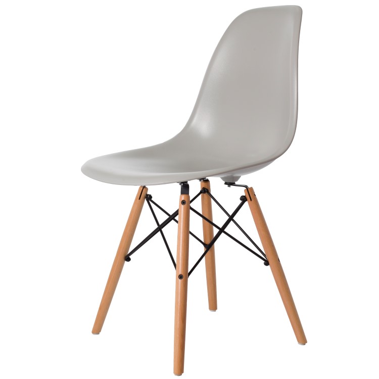 Charles Eames style, Cadeira de jantar DSW ABS cinza claro