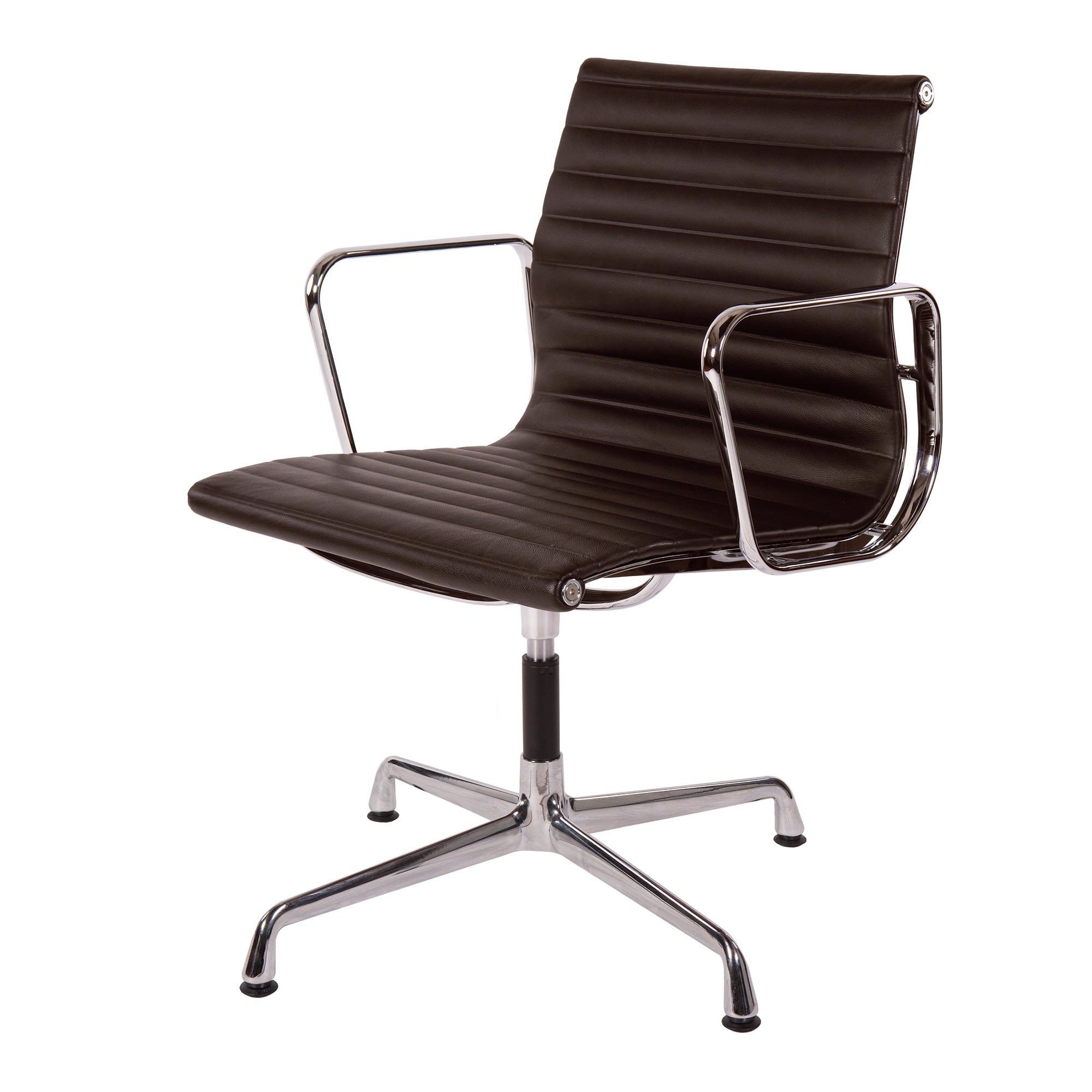 Charles Eames style, Presidente da reunião EA108 Couro marrom