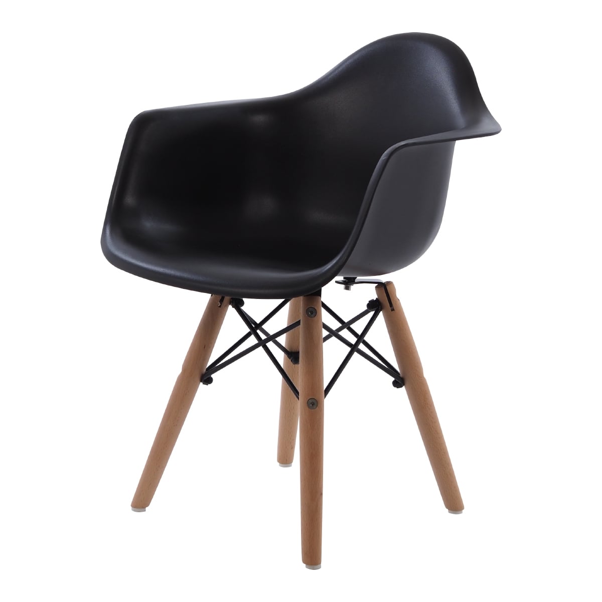 Charles Eames style, Cadeira DAW júnior preto