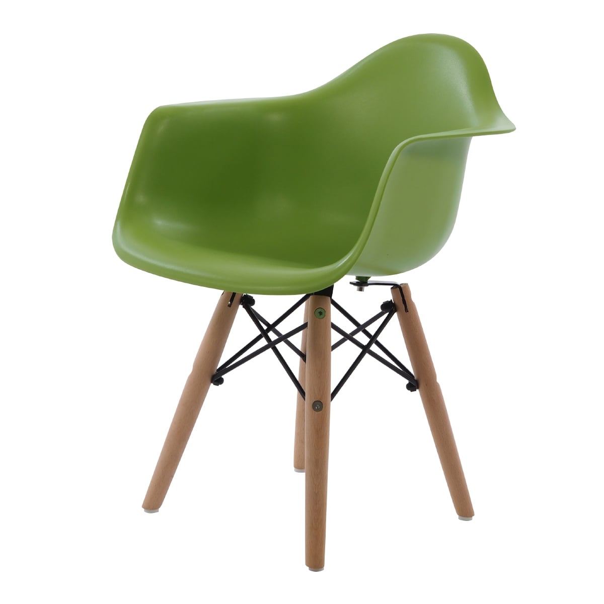 Charles Eames style, Cadeira DAW júnior verde