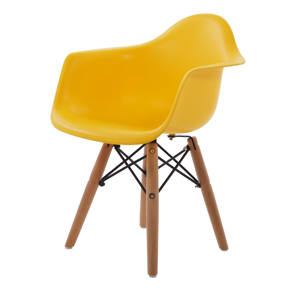 Charles Eames style, Cadeira DAW júnior amarelo