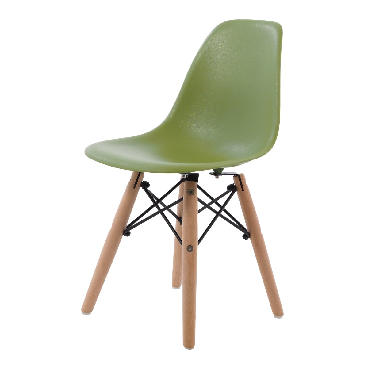Charles Eames style, Cadeira DSW júnior luz verde
