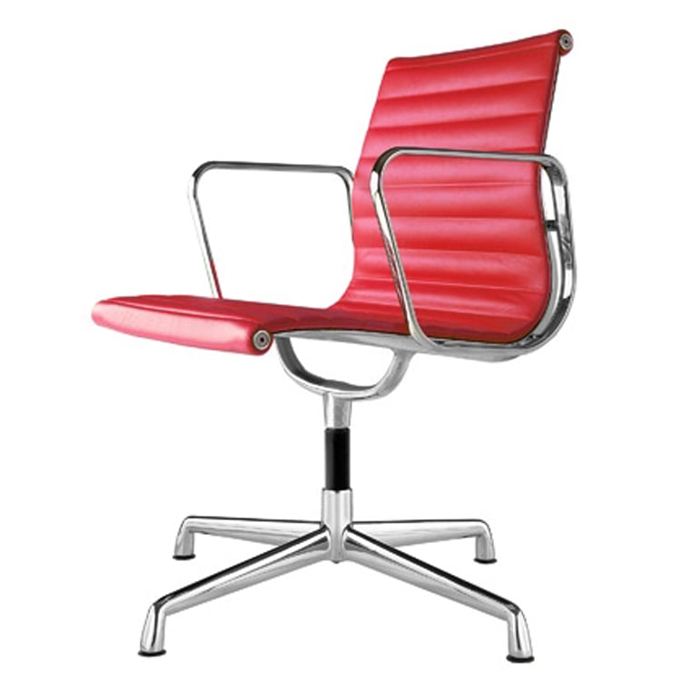 Charles Eames style, Presidente da reunião EA108 Couro vermelho