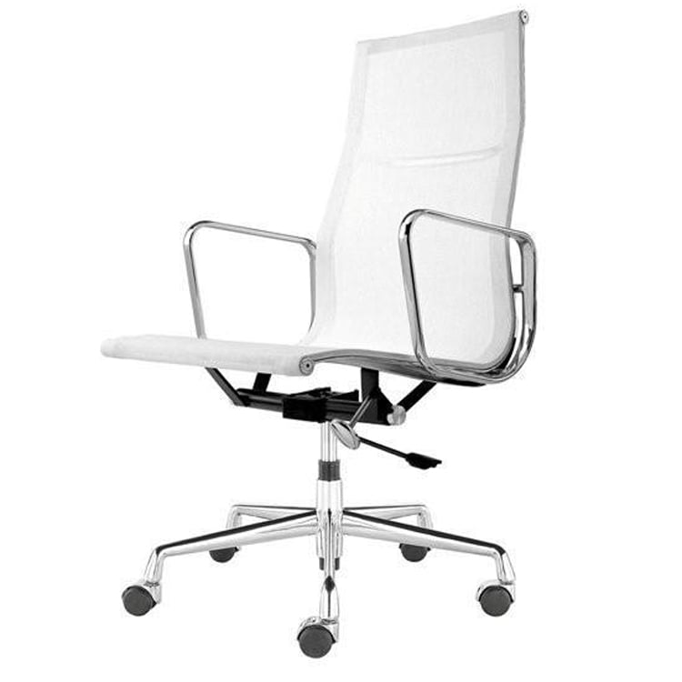 Charles Eames style, Escritório EA119 mesh netweave branco