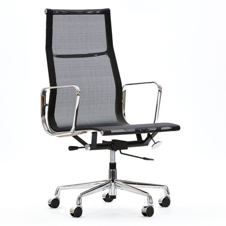 Charles Eames style, Escritório EA119 mesh netweave preto