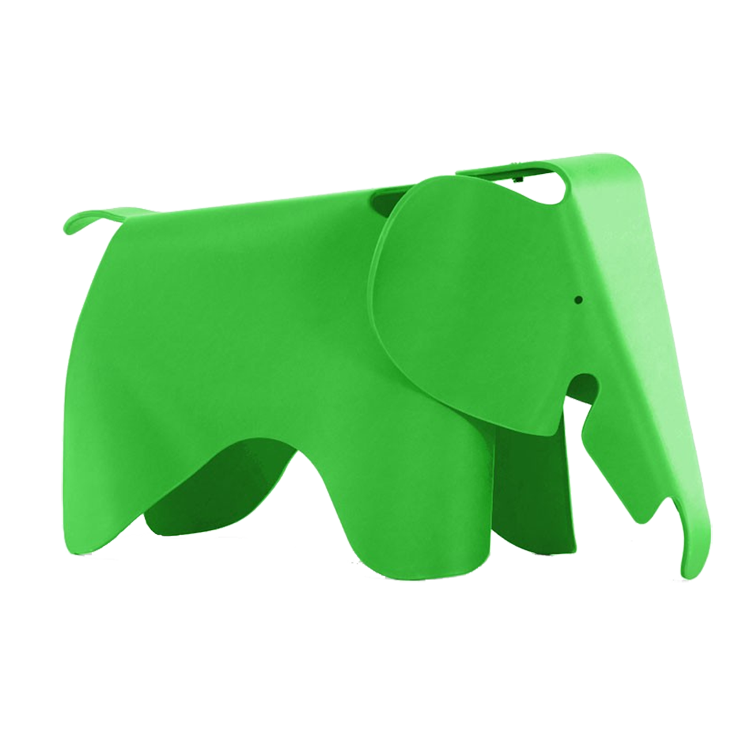 Charles Eames style, Cadeira de elefante Elephant júnior verde