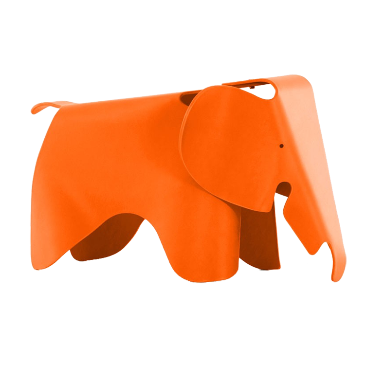 Charles Eames style, Cadeira de elefante Elephant júnior laranja