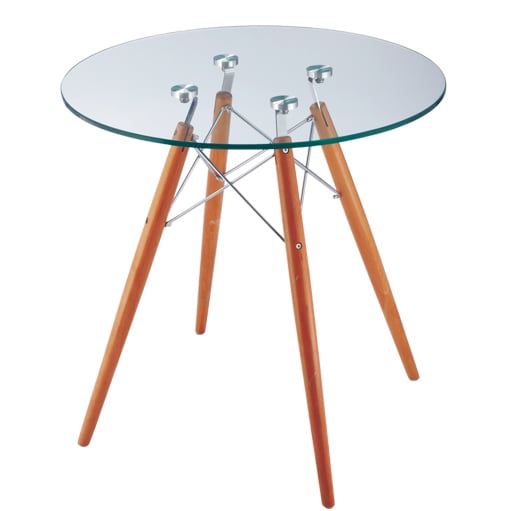 Charles Eames style, Mesa lateral CTW transparente