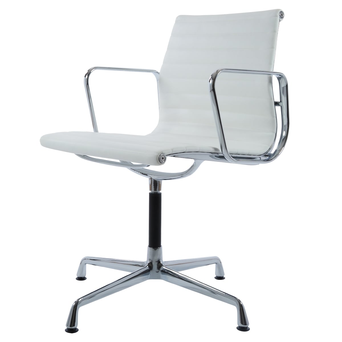 Charles Eames style, Presidente da reunião EA108 Couro branco