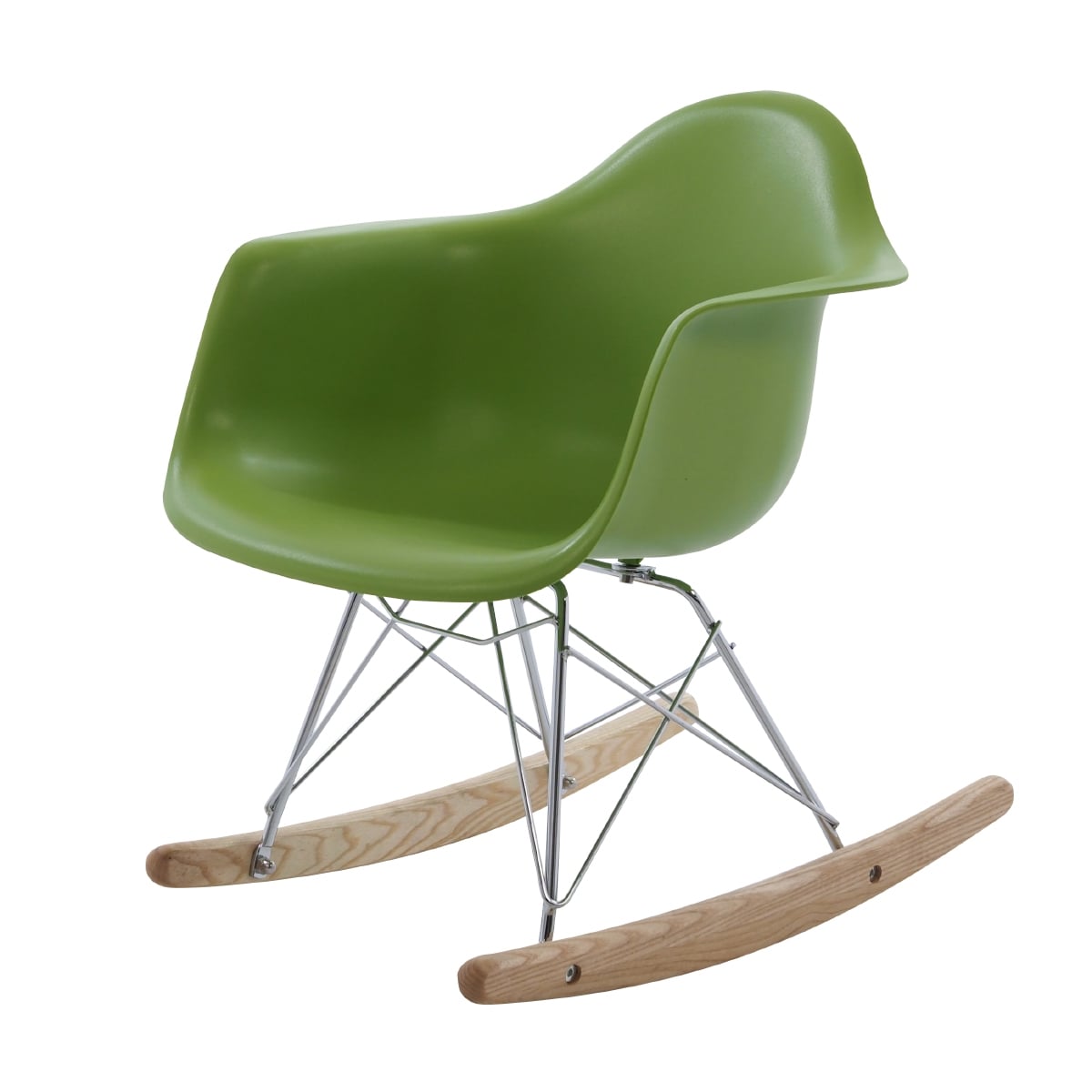 Charles Eames style, Cadeira de balanço RAR júnior luz verde