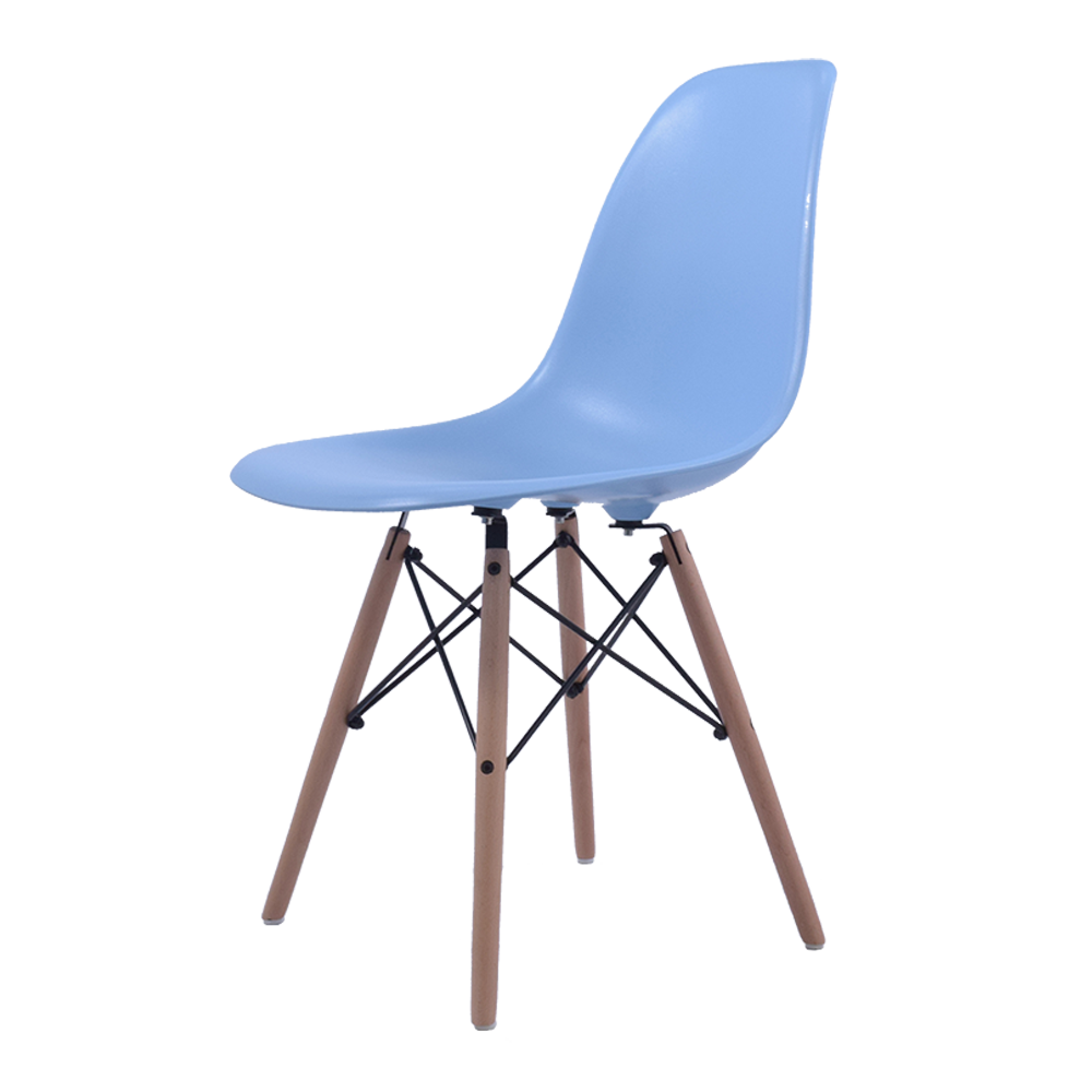 Charles Eames style, Cadeira de jantar DSW ABS azul claro