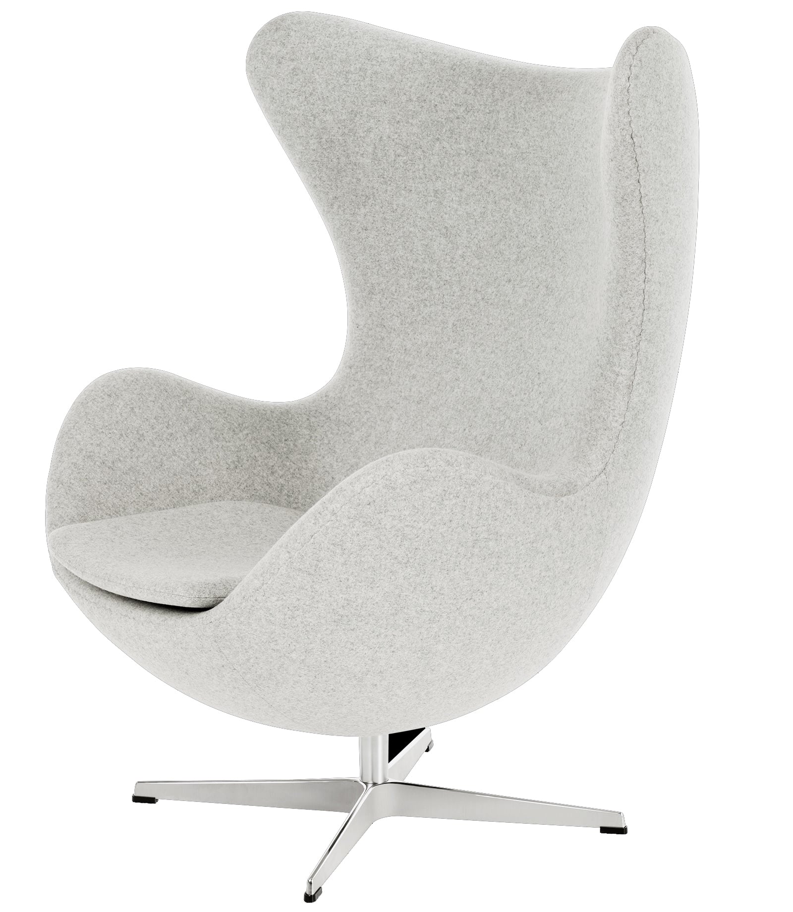 Arne Jacobsen style, Espreguiçadeira Egg assento cashmere luz