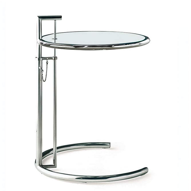 Eileen Gray style, Mesa lateral E1027 cromo