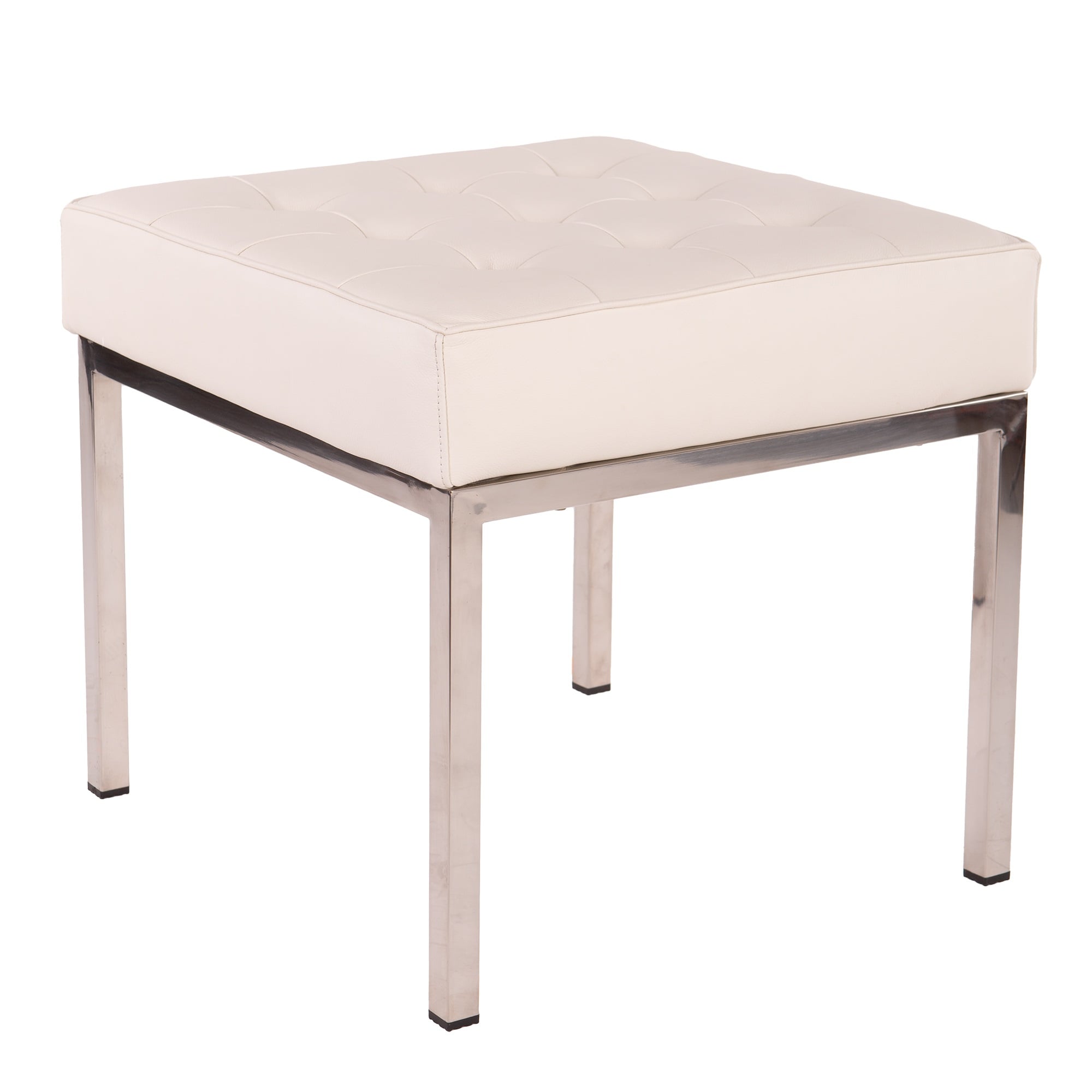 Ludwig Mies vd Rohe style, Escabelo Florence branco