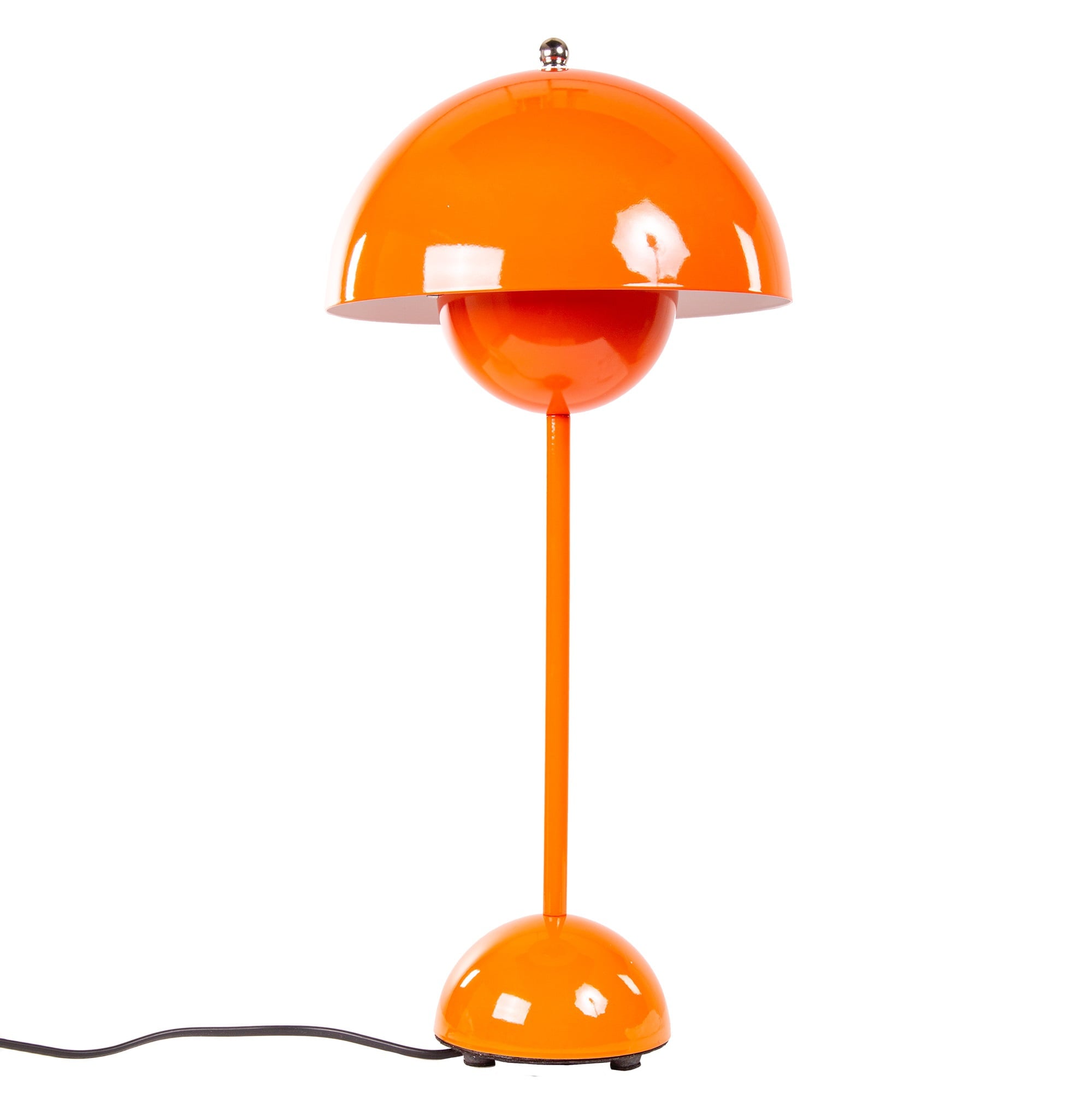 Verner Panton style, Lâmpada de mesa vaso de flores VP3 laranja