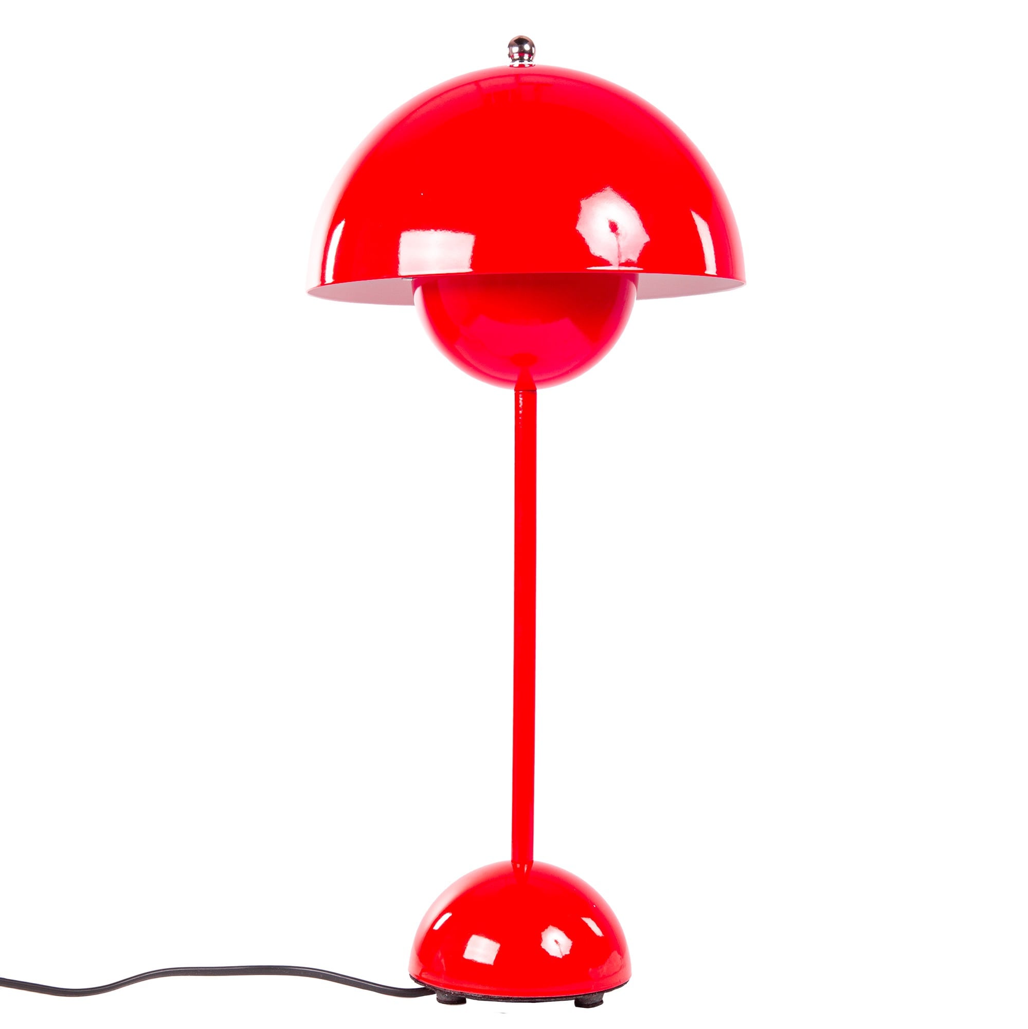 Verner Panton style, Lâmpada de mesa vaso de flores VP3 vermelho
