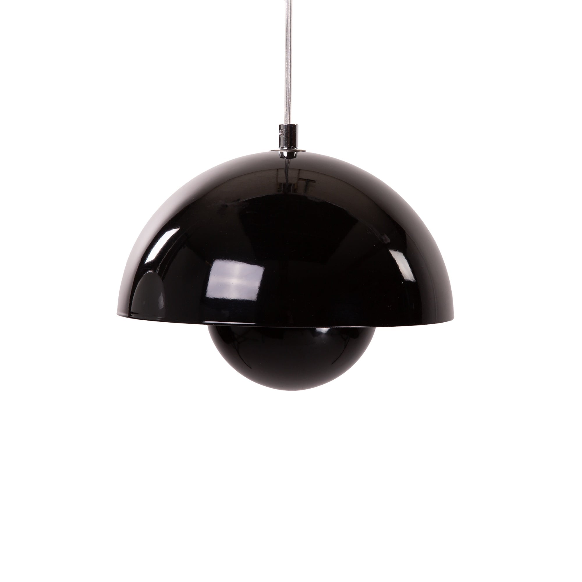 Verner Panton style, Pingente vaso de flores VP1 preto