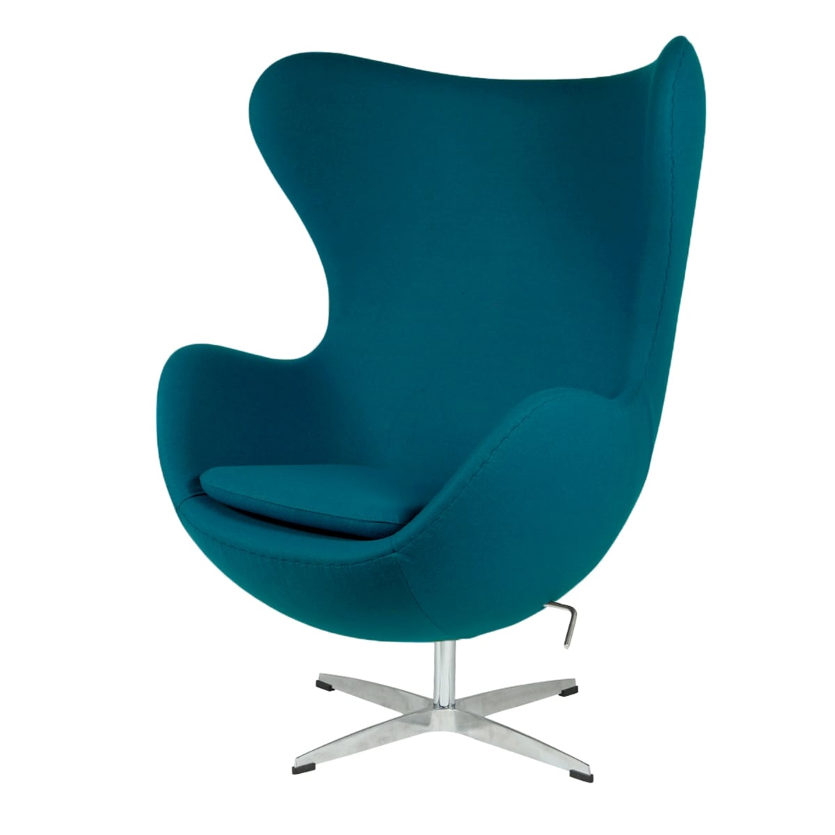 Arne Jacobsen style, Espreguiçadeira Egg assento cashmere azul