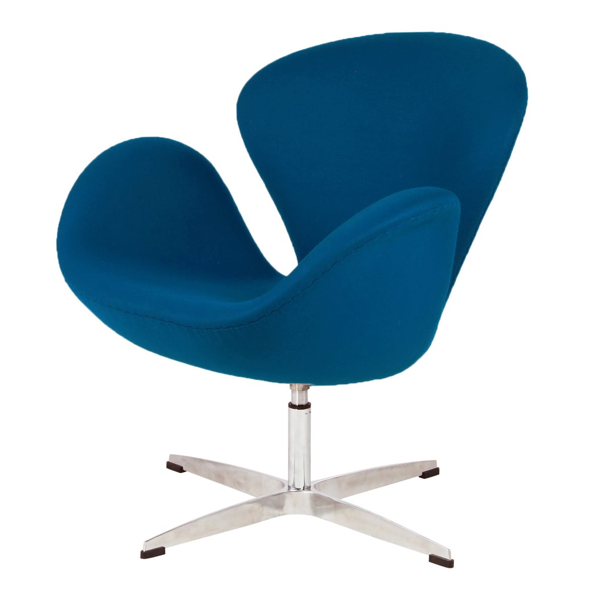 Arne Jacobsen style, Espreguiçadeira cisne azul cashmere