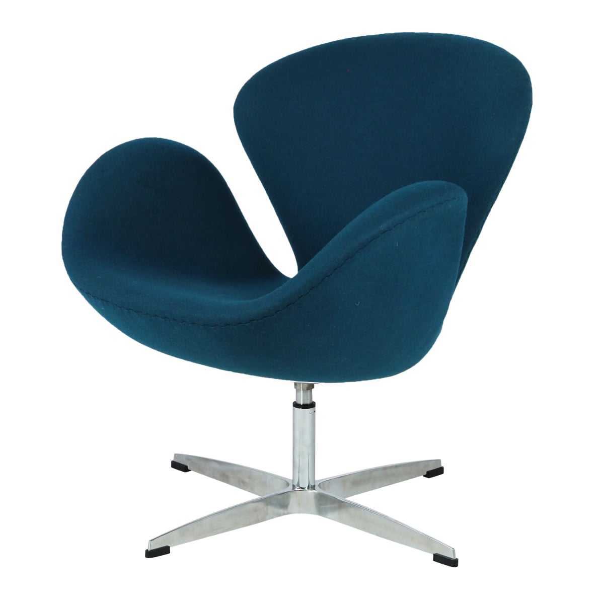 Arne Jacobsen style, Espreguiçadeira cisne Cashmere azul escuro