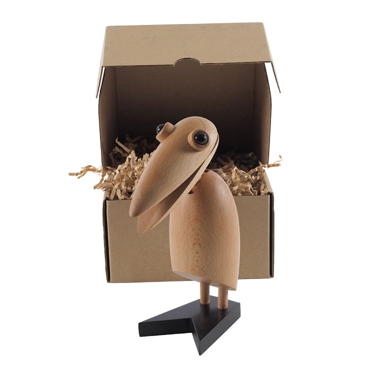 Dominidesign style, Boneca de madeira Clip bird naturel