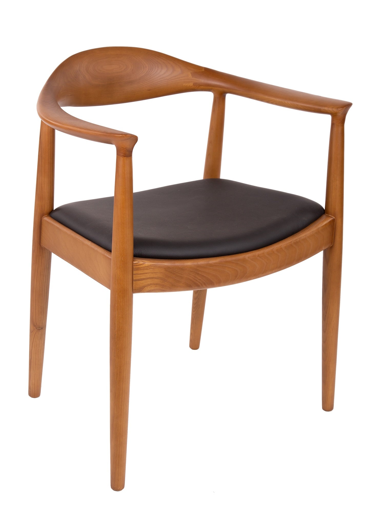 Wegner style, Cadeira de jantar kennedy chair Couro noz