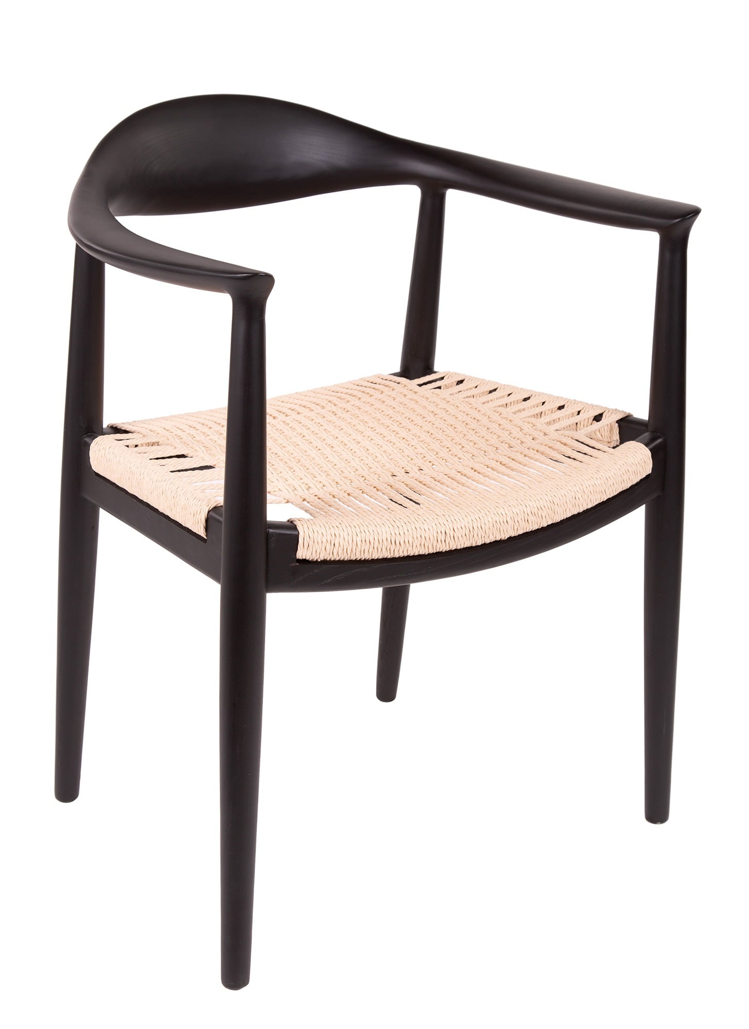 Wegner style, Cadeira de jantar kennedy chair preto naturel