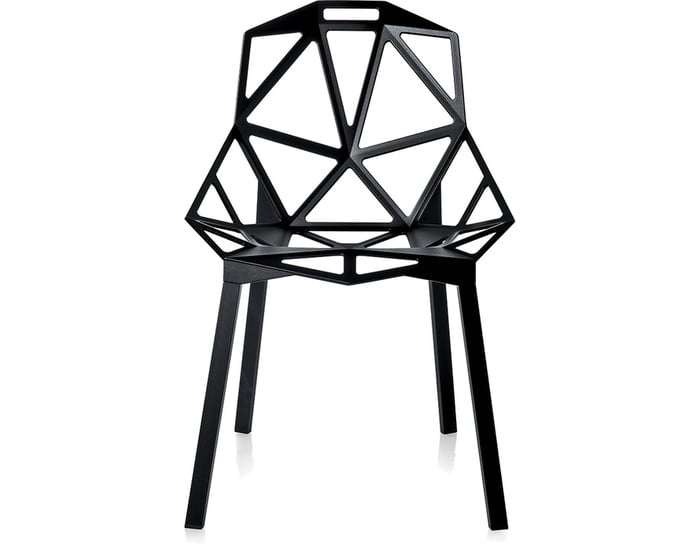 Konstantin Grcic style, Cadeira de jantar um assento preto