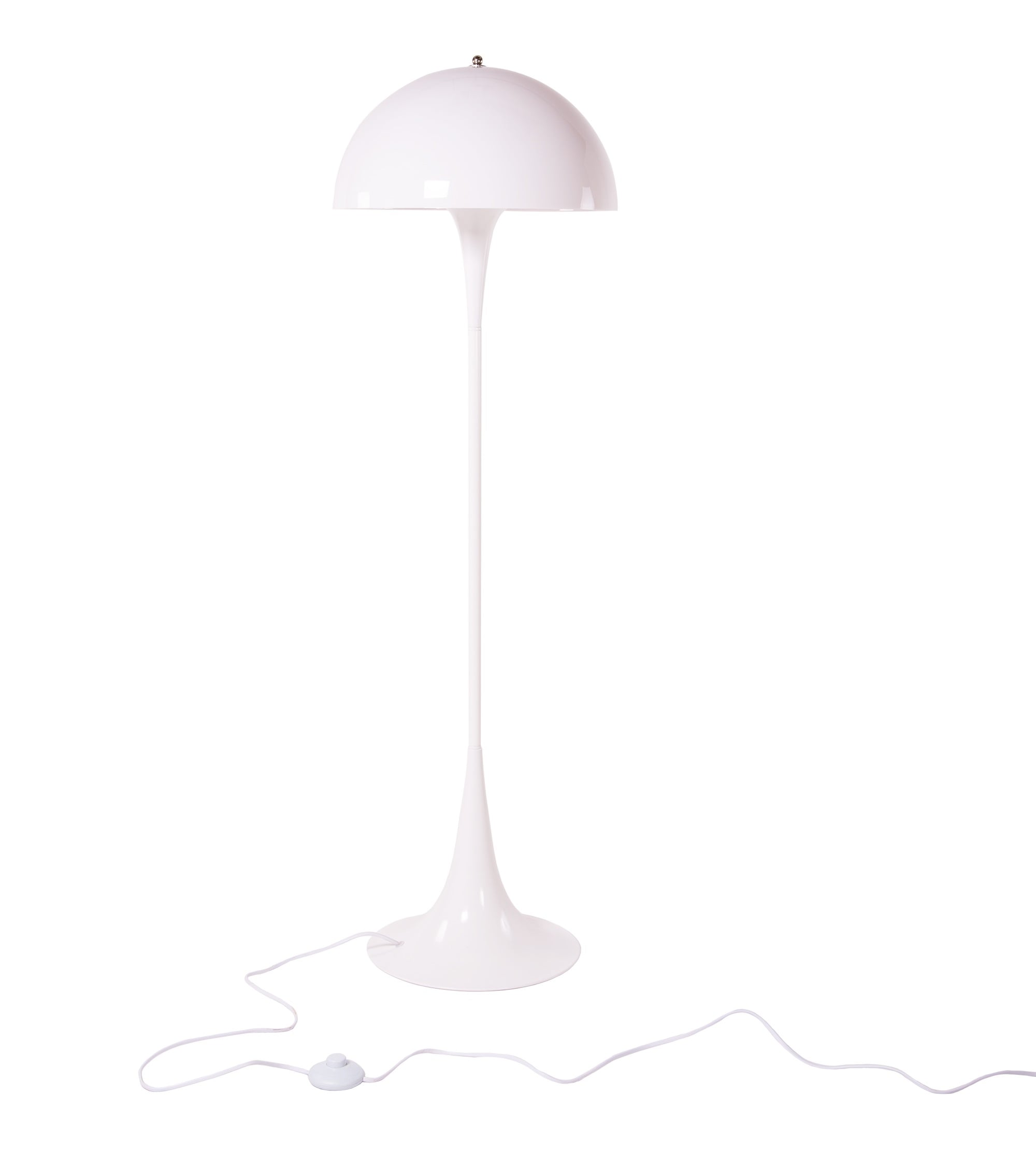 Verner Panton style, Luminária de chão Panton Hella branco