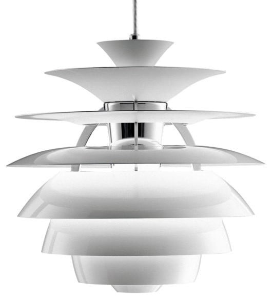 Poul Henningsen style, Pingente bola de neve branco