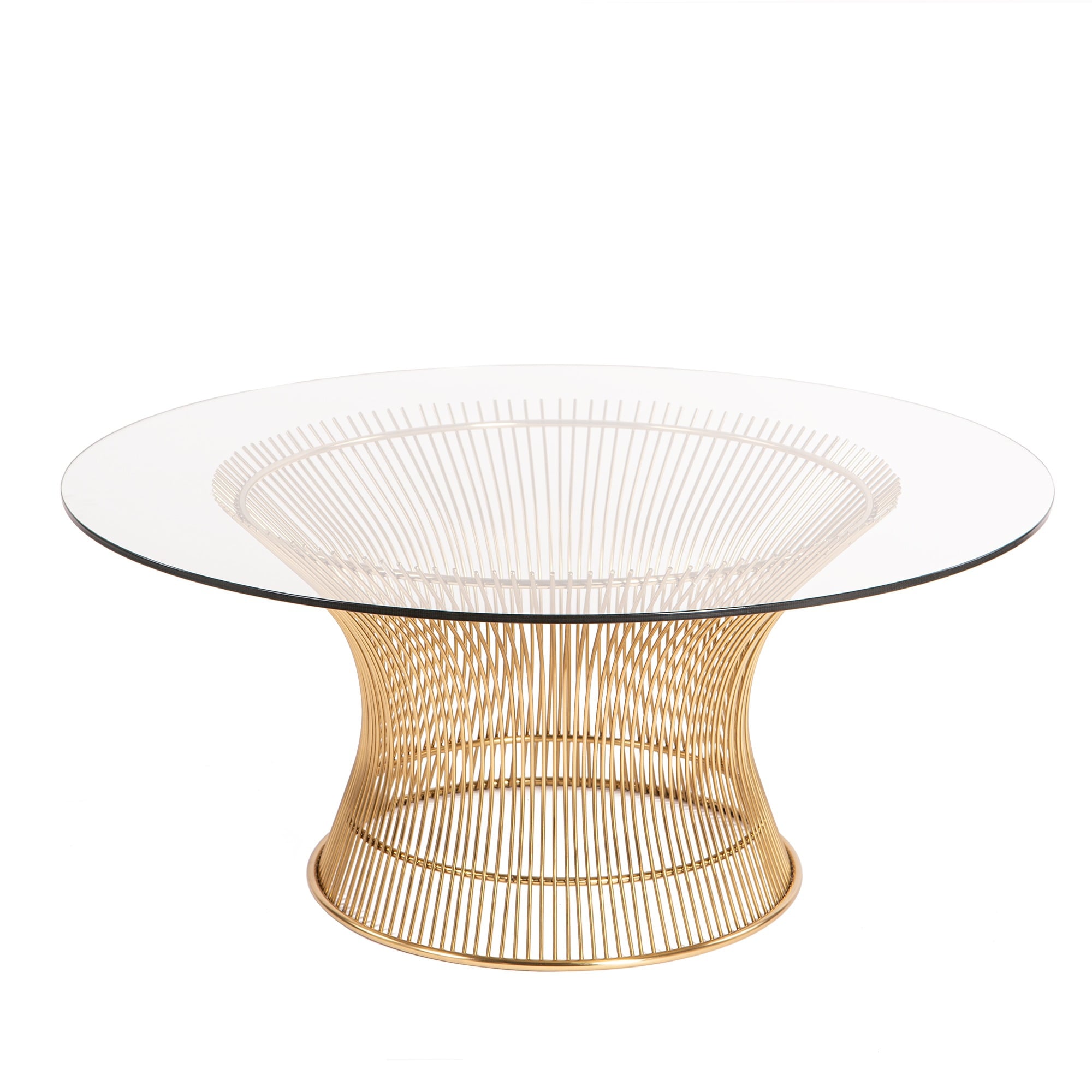 Warren Platner style, Mesa de café Wire mesa Ouro