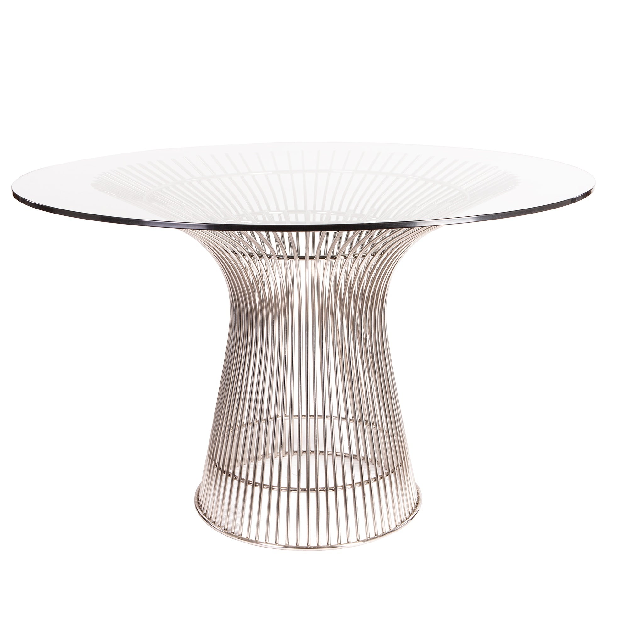 Warren Platner style, Mesa de jantar Wire mesa diameter 120cm chrome