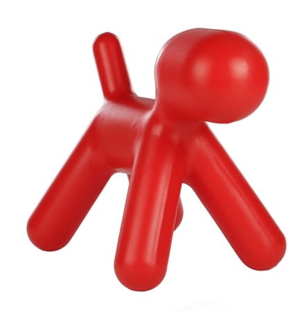 Eero Aarnio style, Cadeira cadeira de filhote de cachorro pequeno vermelho