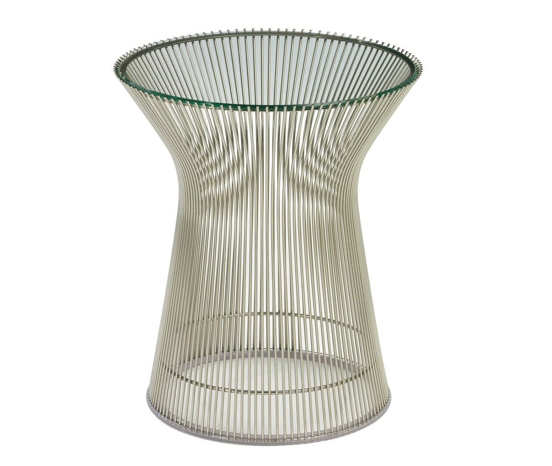 Warren Platner style, Mesa lateral Wire mesa cromo
