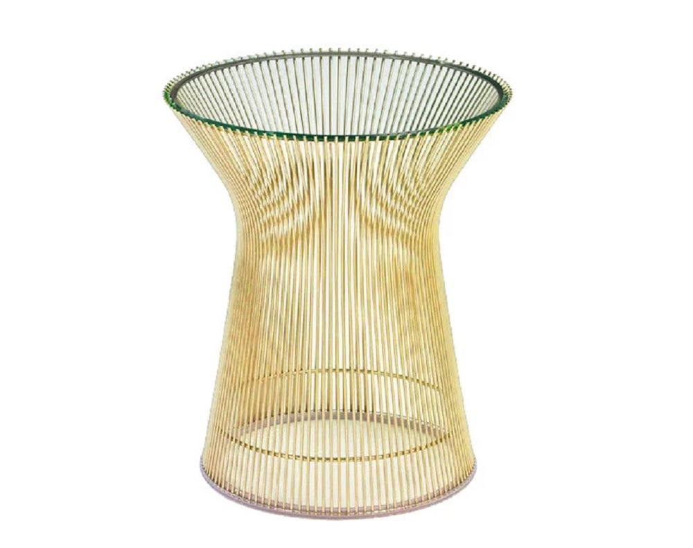 Warren Platner style, Mesa lateral Wire mesa Ouro