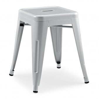 Xavier Pauchard style, Tamborete Tolix style Bar Stool 48cm cinza fosco