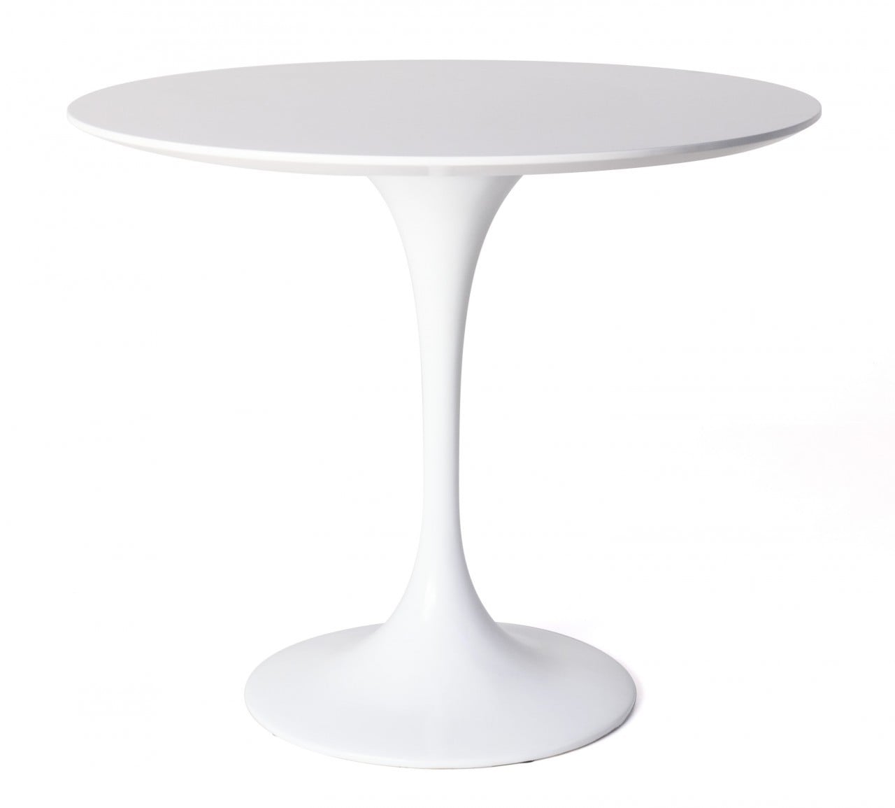 Eero Saarinen style, Mesa de jantar Tulip tabela 80 centímetros White (Matt)
