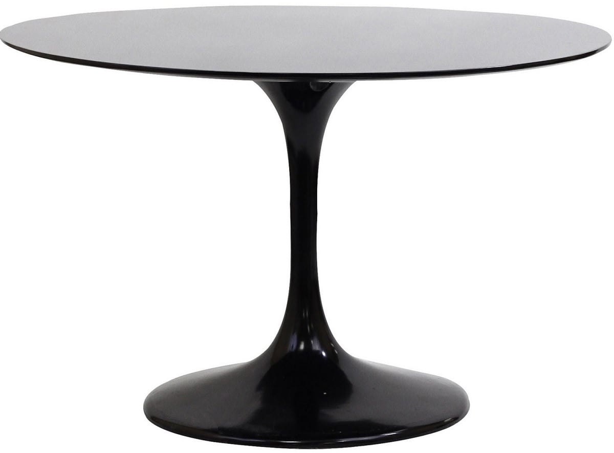 Eero Saarinen style, Mesa de jantar Tulip tabela 120 centímetros Preto (Matt)