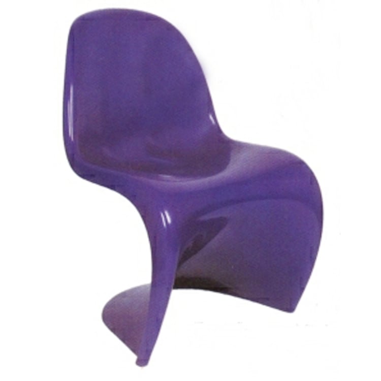 Verner Panton style, Cadeira cadeira Panton lustroso violeta