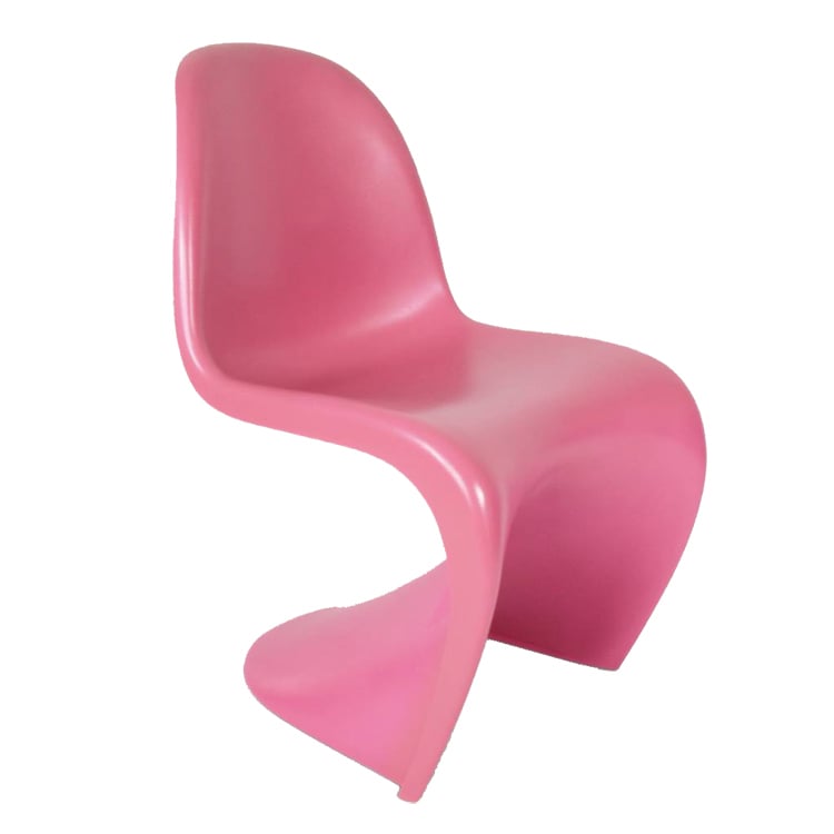 Verner Panton style, Cadeira de jantar cadeira Panton lustroso rosa