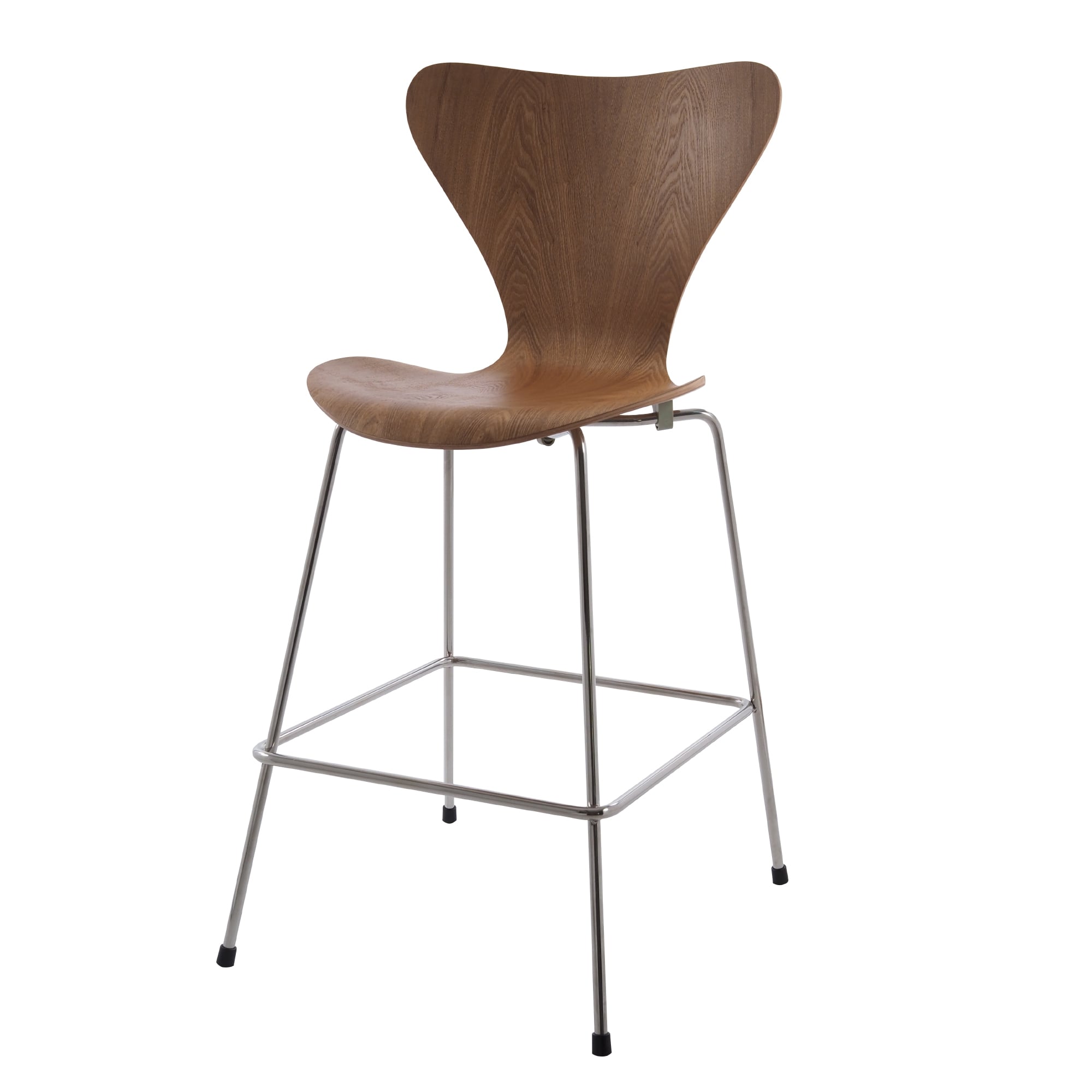 Arne Jacobsen style, Tamborete Butterfly series 66cm natural